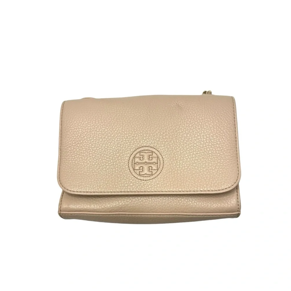 Tory Burch | Bombe Shrunken Shoulder Bag in Light Oak/Gold